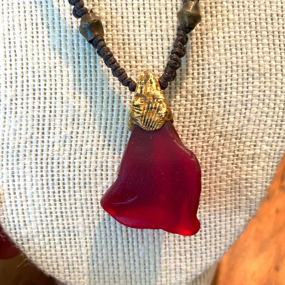 Rare Red Sea Glass Artist Set